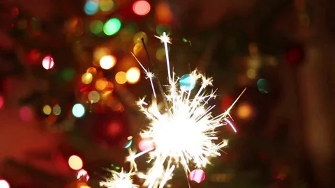 Sparkler Stock Footage 83896973