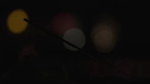 Sparkler Full Length Slow Motion Recorded In 200fps Stock Footage 168234401