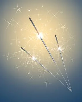 Sparkler Illustrazione stock