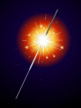 Sparkler Stock Illustration