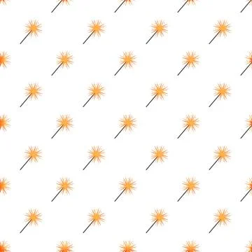 Sparkler pattern seamless background with lighting festive design Stock Illustration