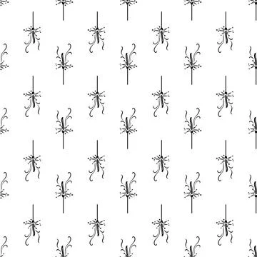 Sparkler pattern seamless vector Stock Illustration