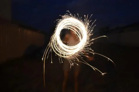 Sparkler Foto stock
