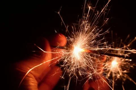 Sparkler Foto stock