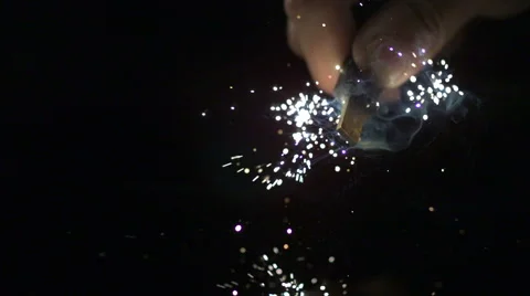 Sparkler, Slow Motion Video stock 41830610