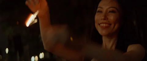 Sparklers Date 1 Stock Footage 154831228