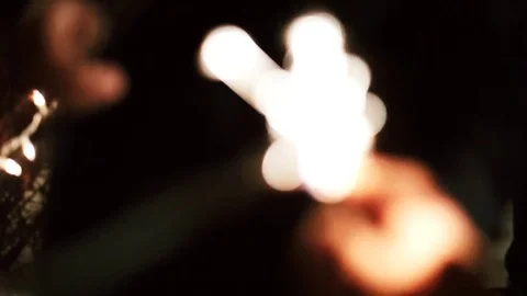 Sparklers fire lighter Stock Footage 101045292