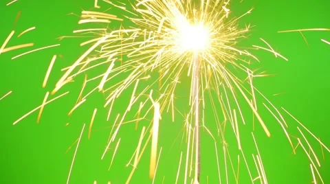 Sparklers on the Green Screen 스톡 동영상 59671221