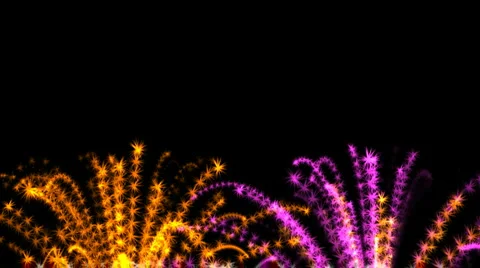 Sparklers lower third Stock Footage