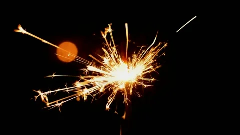 Sparklers slow motion Stock Footage 238650329
