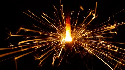 Sparklers slow motion Stock Footage 247403666