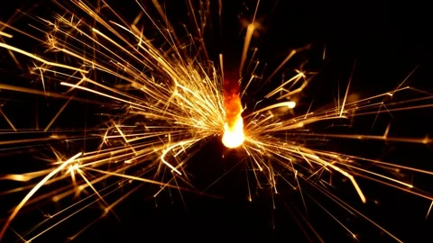 Sparklers slow motion Vidéo 247403797