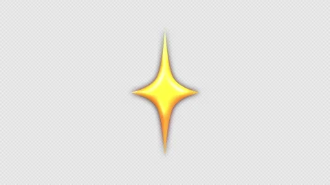 Sparkles animated, isolated on transparent background. Stock Footage 255278962