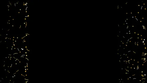 Sparkles on black background falling. Video stock 336965350