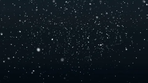 The sparkles on black. Loop animation. Snowflakes . Stock Footage
