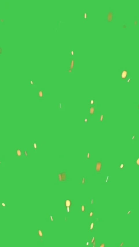 Sparkles Green Screen Chromakey Vertical Falling Sparks Видео 344762720