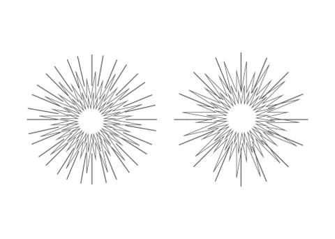 Sparkles icon set. Star element. Sparkle lights vector Stock Illustration
