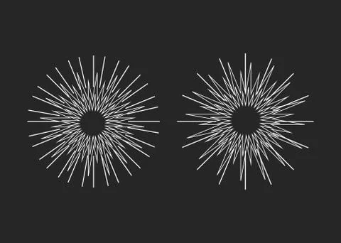 Sparkles icon set. Star element. Sparkle lights vector Stock Illustration
