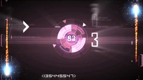 Sparkles, loading sequence and random numbers Stock-Footage 852431
