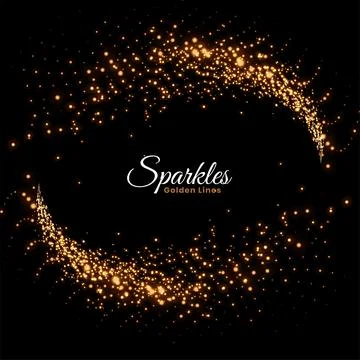 Sparkles motion trail background design Stock Illustration