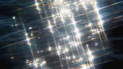Sparkles on the river colorful Stock Footage 35155733