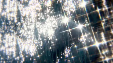 Sparkles on the river Stock Footage 35141608