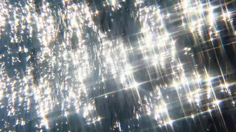 Sparkles on the river Video stock 35142726