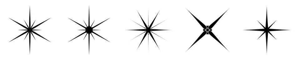 Sparkles set7 Stock Illustration