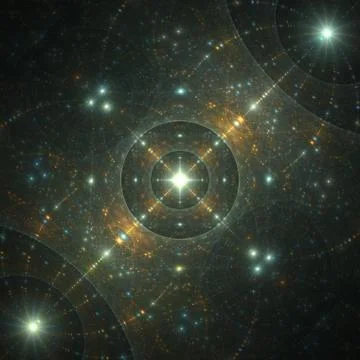 Sparkles in space Stock Illustration