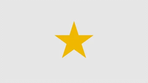 Sparkles Star Animation Transparent Background 4K Stock Footage 297007036
