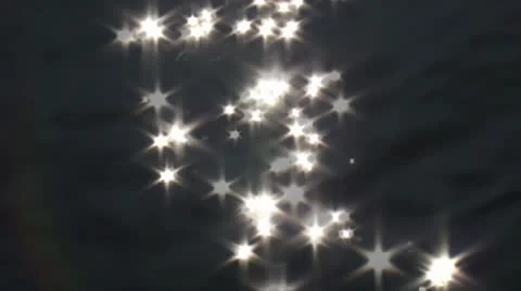 Sparkles of the sunlight on the water surface. Stock Footage 8960442