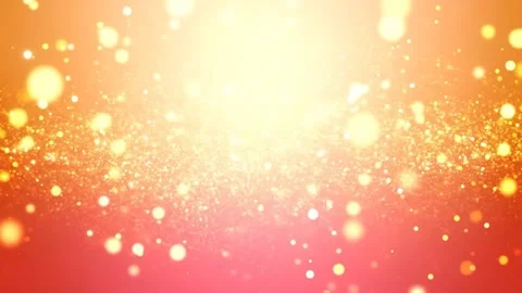 Sparkling Abstract Background: Golden Particles Floating, Festive, Bright, .. Stock Footage 333410728