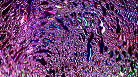 Sparkling abstract background. Psychedelic swirls, oil bubbles. Rainbow gradient Stock Footage 152788934