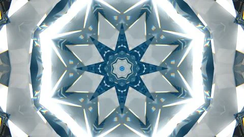 Sparkling abstract rotating diamond macro background with kaleidoscope effect イラスト素材
