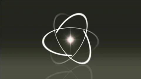 Sparkling atom Stock Footage 709319