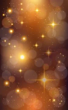 Sparkling background with bokeh and sparkles. Holiday glowing silver lights.. Stockillustratie