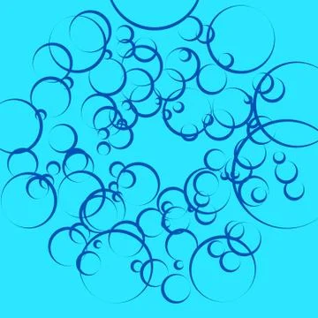 Sparkling background with bubbles. Abstract pattern for water related themes. Stock Illustration