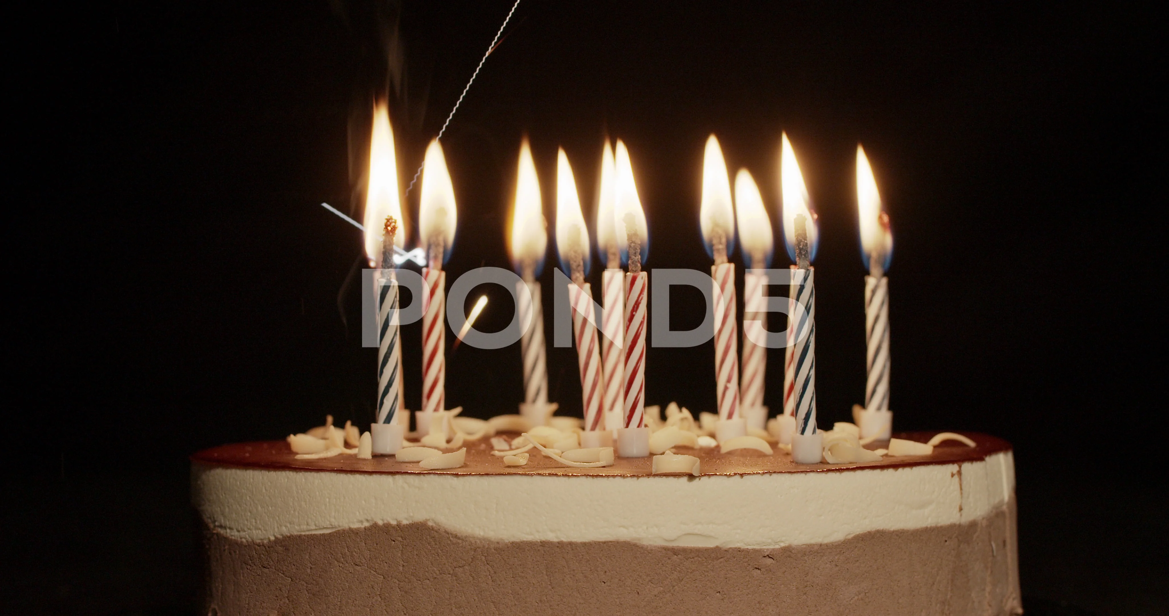 A birthday cake with sparklers and candles photo – Free Candle Image on  Unsplash