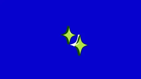 Sparkling Blink Star Animation Effect Stock Footage 341079070