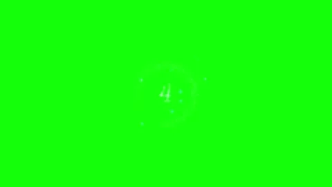 Sparkling Blue 10 Countdown Green Screen Stock Footage 321928075