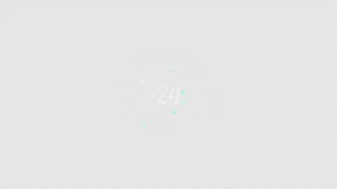 Sparkling Blue 30 Countdown Transparent Stock Footage 321928600