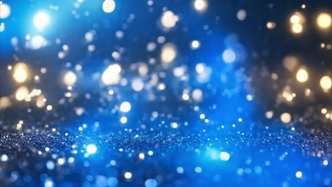 Sparkling Blue Bokeh Background Stock Footage 284485051