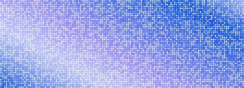 Sparkling blue disco party pattern background. Iridescent sequin mosaic texture Illustrazione stock