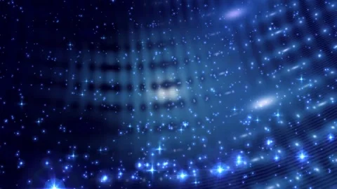 Sparkling Blue Lights Spherical Motion Background Stock Footage 278841763