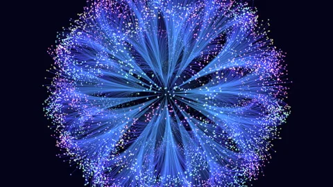 Sparkling blue nebula a mesmerizing and dynamic universe Vídeos de archivo 274181399