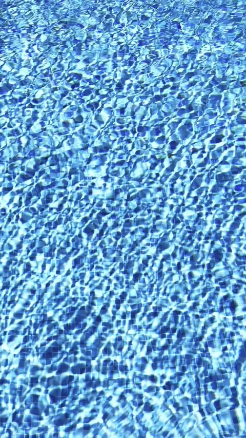 Sparkling Blue Pool Water Under Sunlight Stock Footage 318713795