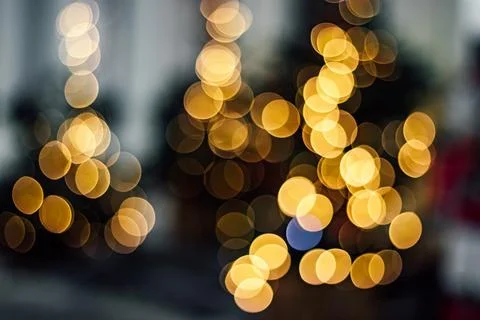 Sparkling bokeh, defocus lights. Festive Christmas background Stock Illustration