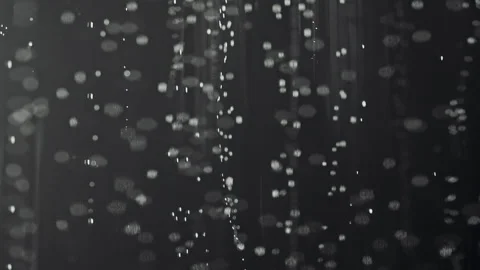 Sparkling Bubbles Macro Texture on Dark Background Stock Footage 341893014