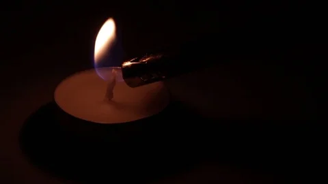 Sparkling candles in the dark on a white background. Stock Footage 101874317