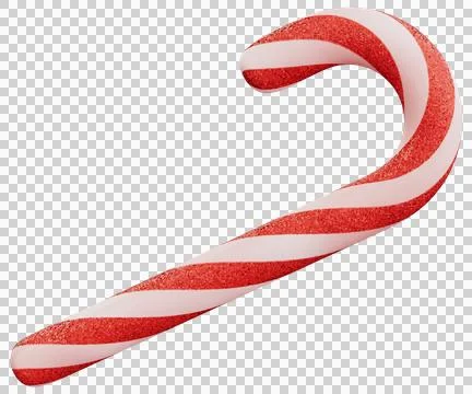 Sparkling candy cane Stock Illustration